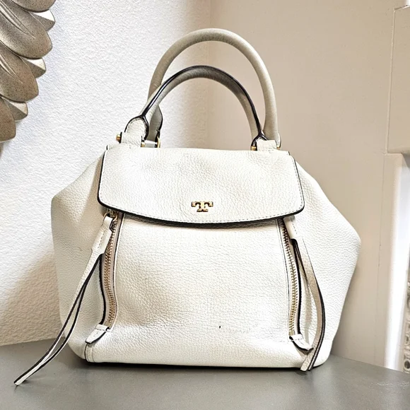 Tory Burch Half-Moon Satchel (pre-loved) - Picture 1 of 10